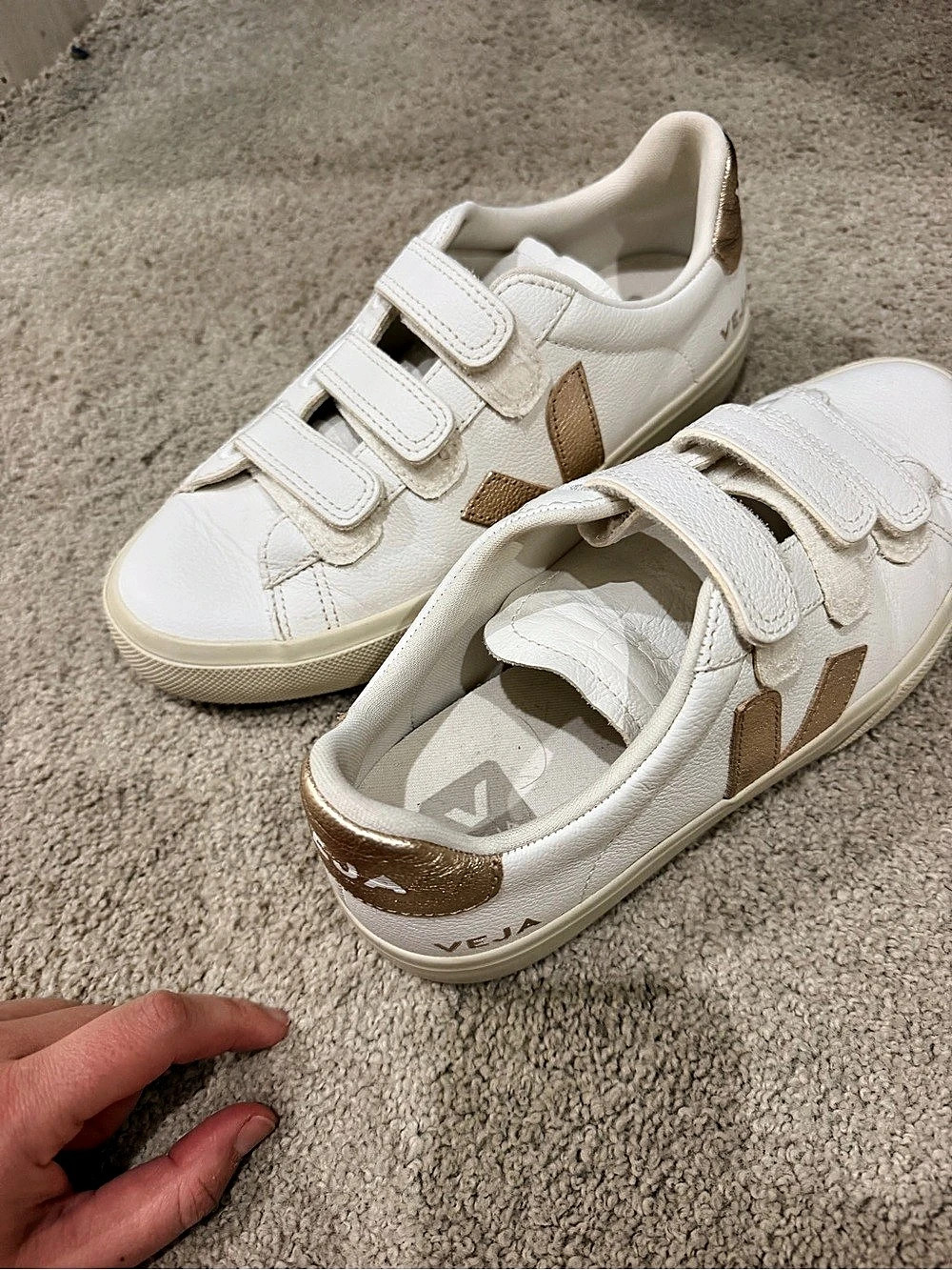Veja Esplar 3-Lock Leather White Platine Sneakers EU 39